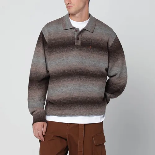 Brown striped polo sweater - Awake NY - Modalova