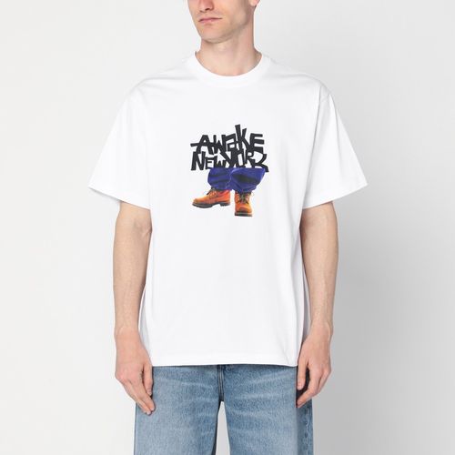 T-shirt with Stomper logo print - Awake NY - Modalova