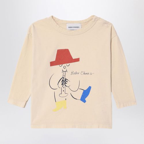 Elfenbeinfarbenes T-Shirt Magic Flute Player - Bobo Choses - Modalova