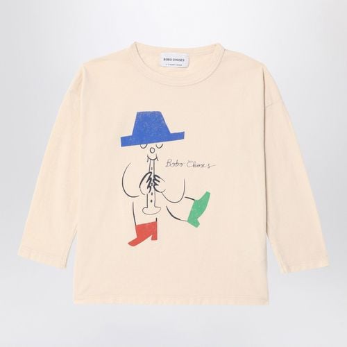 Elfenbeinfarbenes T-Shirt Magic Flute Player - Bobo Choses - Modalova