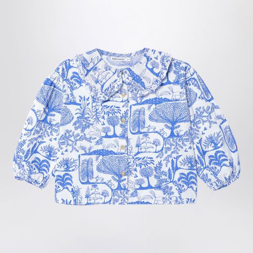 Blusa Wonderland bianca/azzurra in cotone - Bobo Choses - Modalova