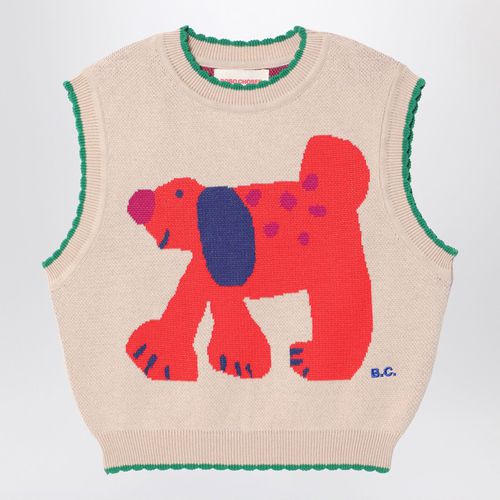 Fairy Dog jacquard knitted waistcoat - Bobo Choses - Modalova