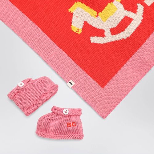 Red cotton two-piece Rocking Horse set - Bobo Choses - Modalova