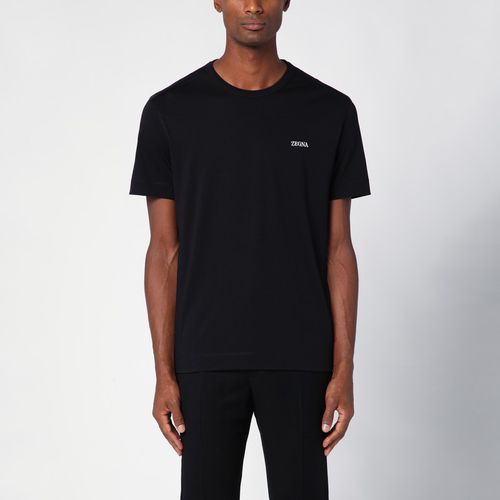 Black t-shirt with logo - ZEGNA - Modalova