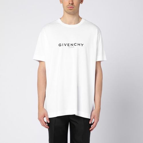 Reverse cotton oversize T-shirt with logo - Givenchy - Modalova