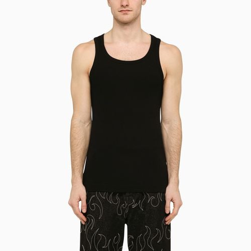 Black ribbed cotton tank top - Givenchy - Modalova