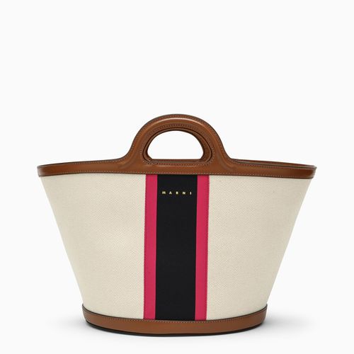 Tropicalia small canvas bag beige/blue/fuchsia - Marni - Modalova