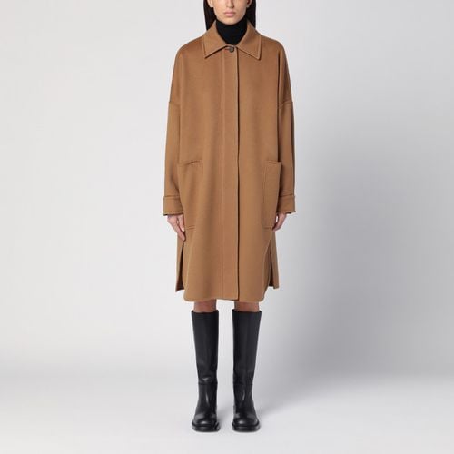 Brown cashmere chemise coat - Max Mara Atelier - Modalova