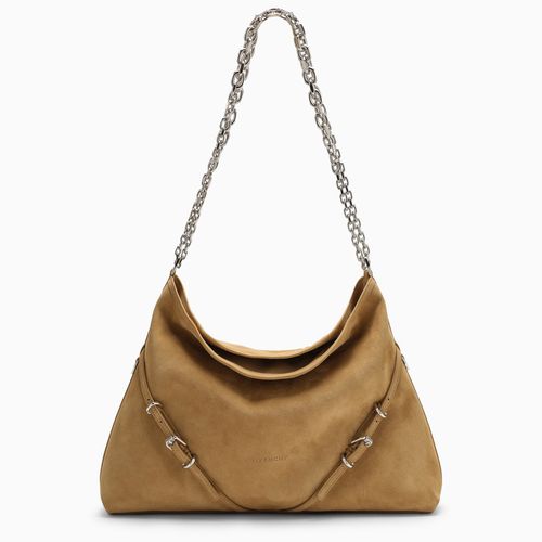 Medium Voyou Chain bag in hazel suede - Givenchy - Modalova