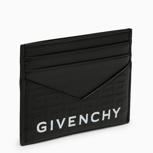 Black leather card holder with logo - Givenchy - Modalova