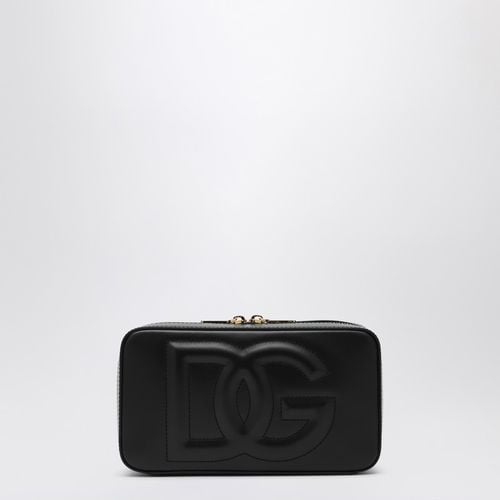 Leather shoulder bag with logo - Dolce&Gabbana - Modalova