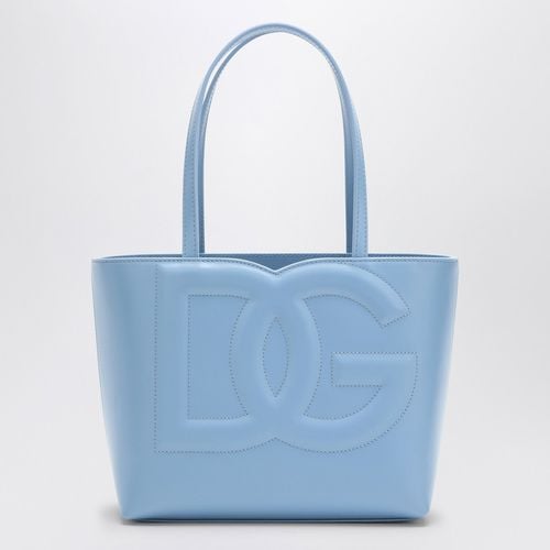 DG logo light blue small tote bag - Dolce&Gabbana - Modalova