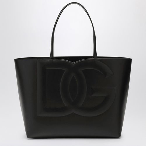 DG logo leather medium tote bag - Dolce&Gabbana - Modalova