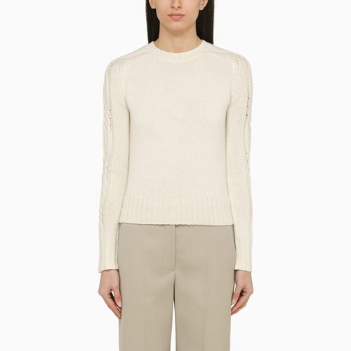 White cashmere crew-neck sweater - Max Mara - Modalova