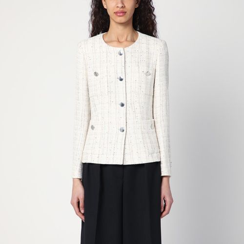 ジャケット TAGLIATORE Women Jackets JHONEY WHITE Tagliatore Jewel Jacket | White | FARFETCH
