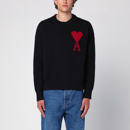 Black Ami De Coeur wool jumper - Ami Paris - Modalova