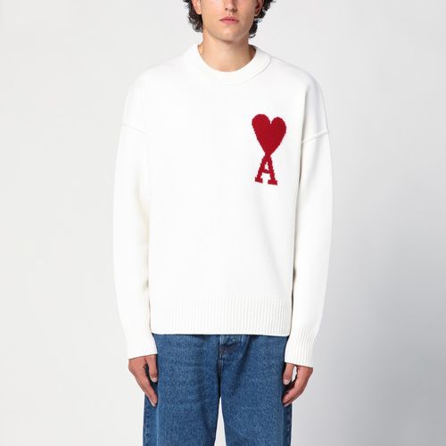 Weißer Pullover Ami De Coeur aus Wolle - Ami Paris - Modalova