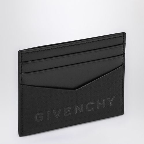 Black leather card holder with logo - Givenchy - Modalova