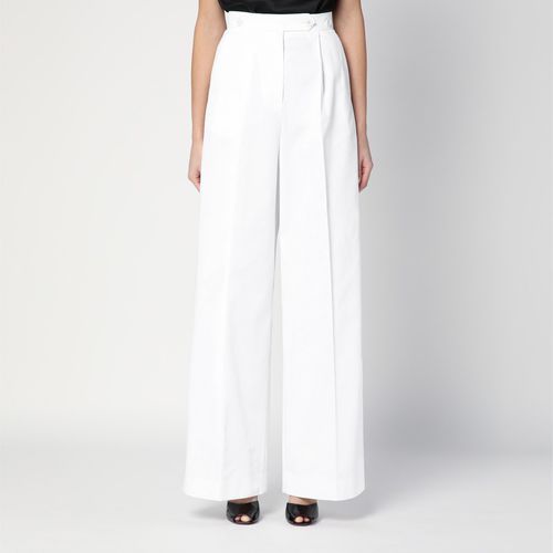 White pleated cotton trousers - Givenchy - Modalova