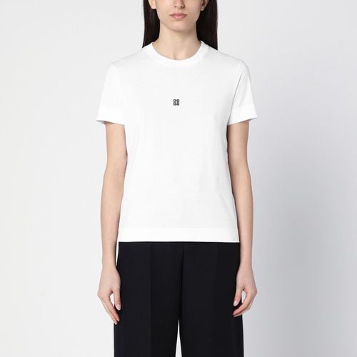 Cotton T-shirt with logo embroidery - Givenchy - Modalova