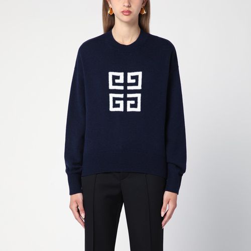 Navy blue 4G cashmere sweater - Givenchy - Modalova