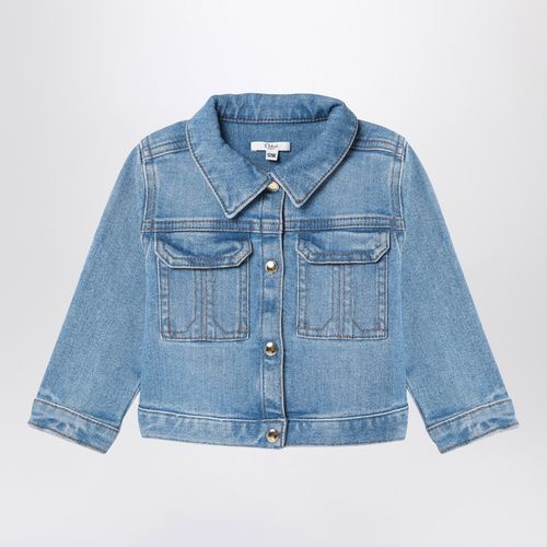 Blue washed-effect denim jacket - Chloé - Modalova