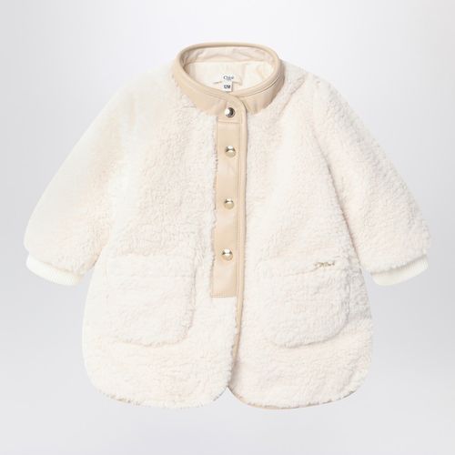 White shearling-effect jacket - Chloé - Modalova