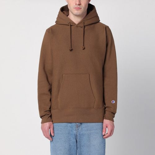 Brown cotton hoodie - Champion - Modalova