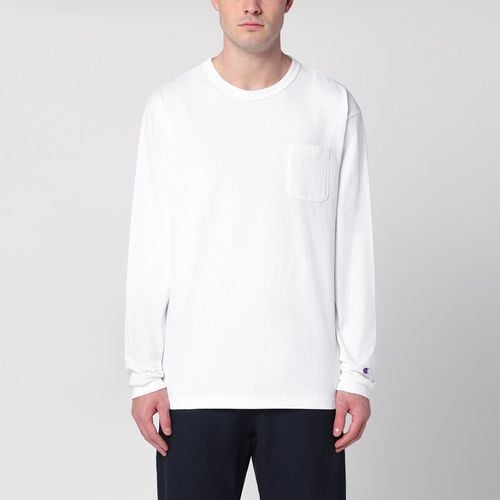 White long-sleeved T-shirt - Champion - Modalova