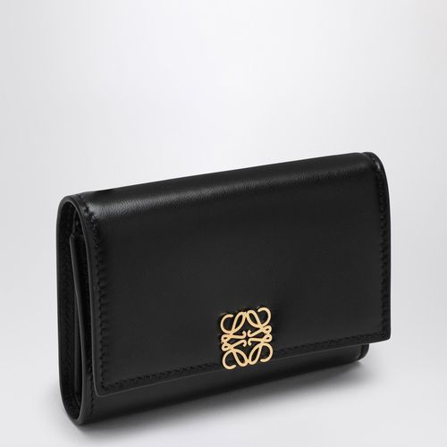 Black leather Puffer small wallet - Loewe - Modalova