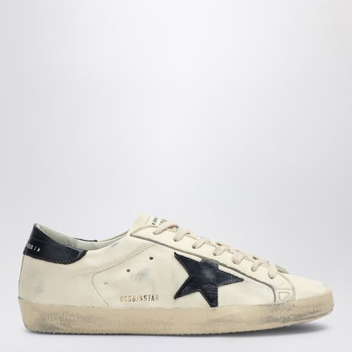 Super-star beige/blue low Sneaker - Golden Goose - Modalova