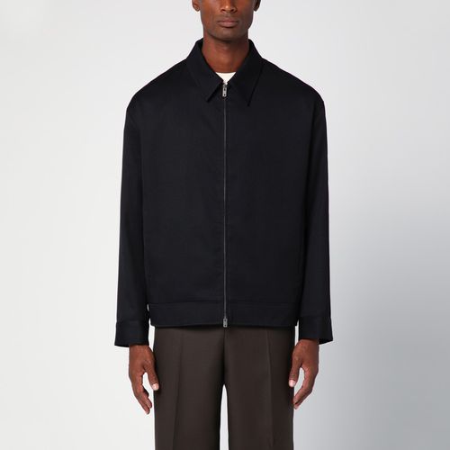 Black wool zipped jacket - Golden Goose - Modalova