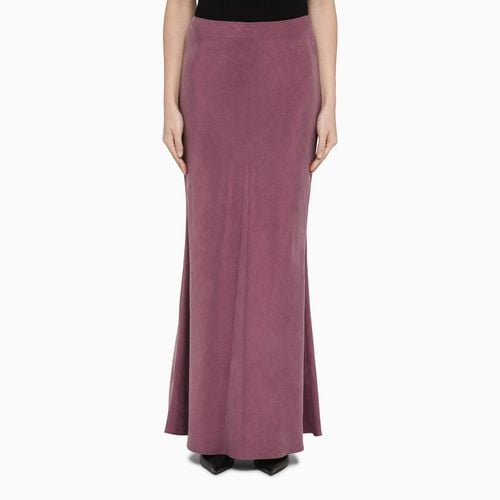 Mauve long skirt in linen blend - Max Mara Studio - Modalova