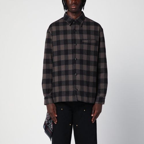 Check pattern wool and cashmere overshirt - Destin - Modalova