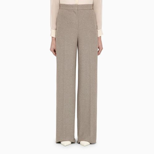 Clay-coloured cotton palazzo pants - Max Mara - Modalova