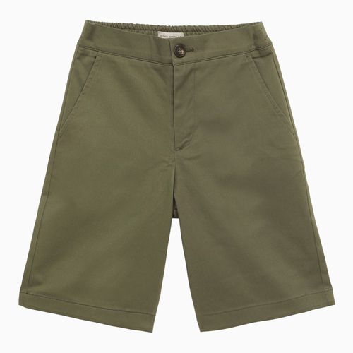 Dark green cotton bermuda shorts - Golden Goose - Modalova