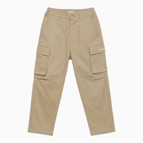 Beige cotton cargo trousers - Golden Goose - Modalova