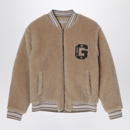 Beige fleece bomber jacket - Golden Goose - Modalova