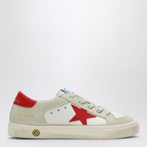 May white/red low trainer - Golden Goose - Modalova