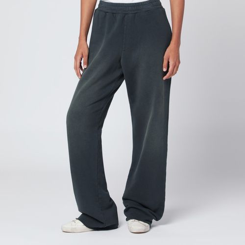 Faded black cotton jogging pants - Golden Goose - Modalova