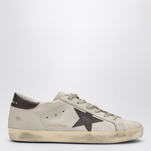 Super-star grey/black plum sneakers - Golden Goose - Modalova