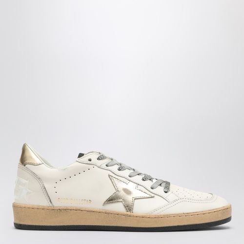 Ballstar milk/gold low trainer - Golden Goose - Modalova