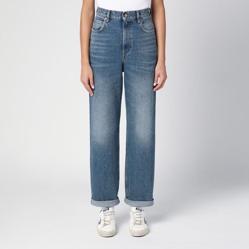 Baggy jeans with blue turn-ups - Golden Goose - Modalova