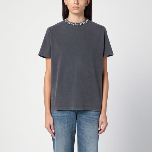 Anthracite t-shirt with crystals - Golden Goose - Modalova