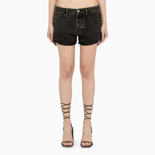 Black denim shorts - Miu Miu - Modalova