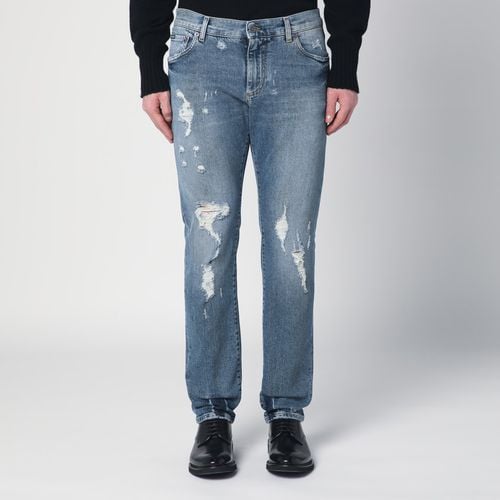 Ripped stretch denim jeans - Dolce&Gabbana - Modalova