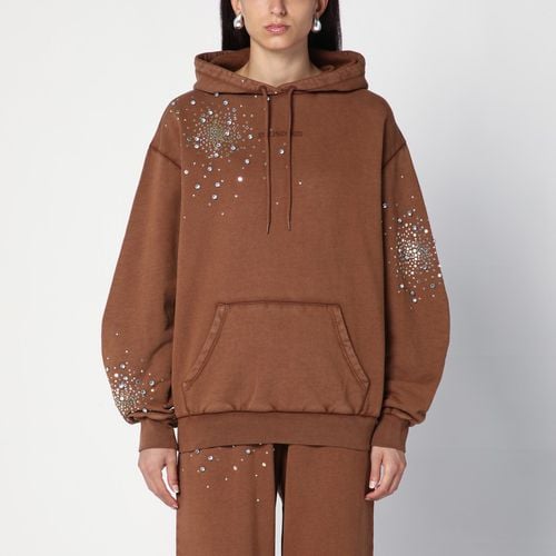 Cotton sweatshirt with crystals - Des Phemmes - Modalova