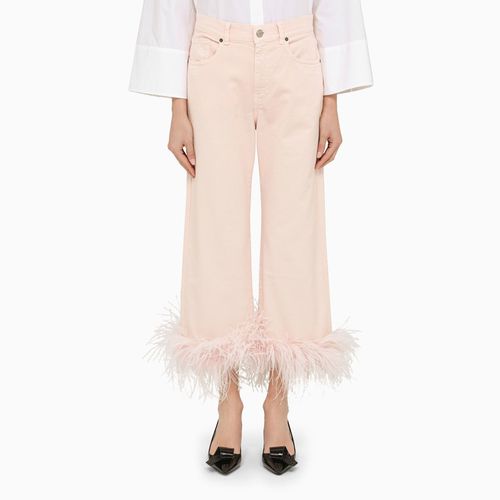 Peach blossom feather trousers - P.A.R.O.S.H. - Modalova