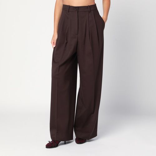 Brown palazzo trousers - P.A.R.O.S.H. - Modalova