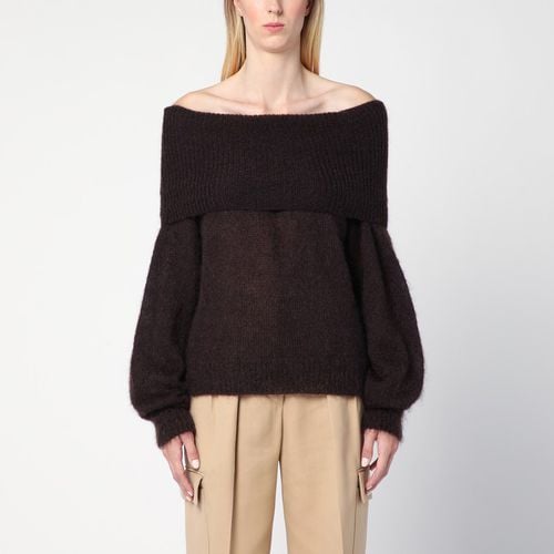 Brown wool-blend sweater - P.A.R.O.S.H. - Modalova